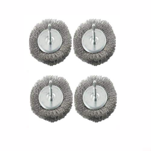 Zeroupshop Cepillo eléctrico de repuesto para juntas de acero inoxidable, cepillos de alambre de repuesto para limpiador eléctrico de juntas (4 piezas)
