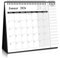 SKYDUE Tischkalender 2025 2026, Kalender Von Jul. 25 Bis Dez. 26, 2026 Tischkalender Zum Aufstellen, Monatskalender 2025 Mit Monatsansicht Abreißbarer Liste,27x23x7.8cm, Kalender Schuljahr (Schwarz)