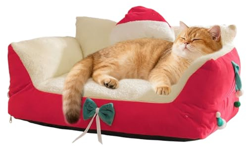 Pet Bed - Soft, Washable Winter Nest with Non Slip Bottom, Comfortable Sleeping Place Cats and Dogs | , Warm Pet Supplies, Sofa The Interior Living Room
