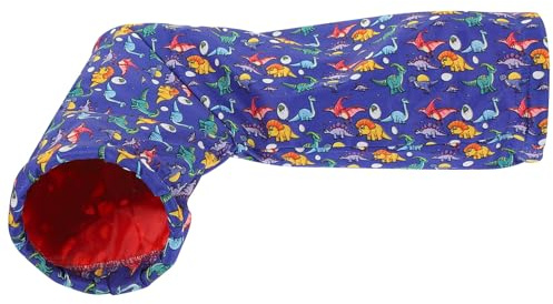 TOYANDONA Túnel para Animales Pequeños Tipo Escondite y Cama, Juguete Transpirable para Hámster y Conejillo de Indias, Material y Cálido, Diseño Amarillo Piña, Adecuado para Jaulas