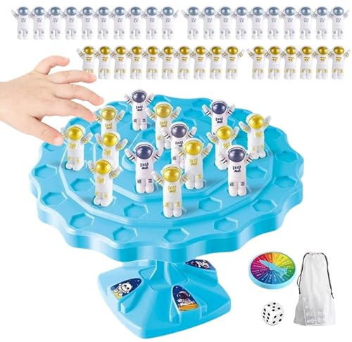 Gioco Bilanciato della Raganella - Giocattolo da scrivania interattivo, Equilibrio 'astronauta per due giocatori, Attività di coordinazione della gravità, Meccanismo del punto critico, Vassoio di