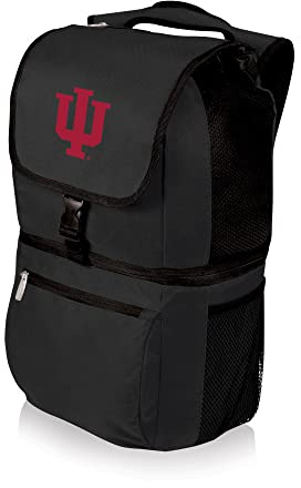 PICNIC TIME NCAA Indiana Hoosiers Zuma Backpack Cooler - Soft Cooler Backpack - Lunch Cooler, (Black)