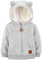 Simple Joys by Carter's Unisex Baby Hooded Sweater Jacket with Sherpa Lining Fleece-Jacke, Grau, 6-9 Monate
