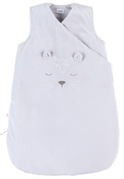 Noukie's - Gigoteuse bébé Hiver 1-6 Mois 70 cm - TOG 2 à 3,5 - Fermeture Zippée - Polyester/Coton - Gris Kendi