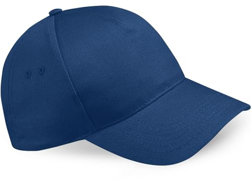 HiFEN® Unisex Kids 5 Panel Pre-Curved Plain Adjustable Baseball Cap Outdoor Summer Sun Hat French Navy