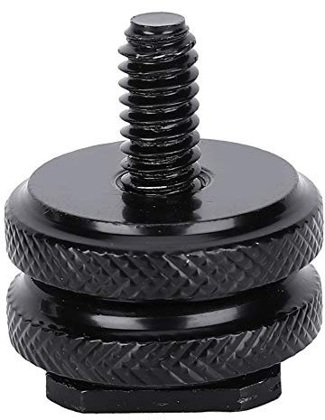 Mtlavishy 1/4 y 3/8 trípodes Tornillo para el adaptador de soporte de zapatilla caliente de flash versátil para flash auxiliar y uso de accesorios con cámaras Vuelas Telescopios