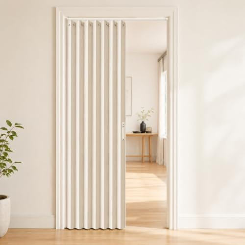 Cortina opaca magnética Taurion 100 × 200 cm: tabique plegable magnético, impermeable, diseño de acordeón flexible, cierre de puerta magnético para baños, dormitorios, salón