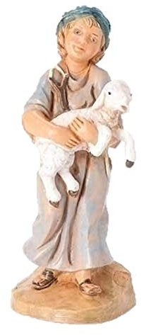 Fontanini by Roman Inc., Silas, 5 Shepherd Collection, Nativity Figure and Accessories, Hand Sculpted and Painted
