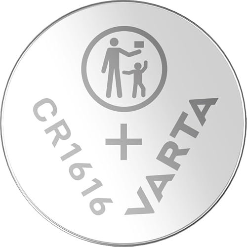 VARTA pile a bottone CR1616-156.67.69- 1-pezzo nel blister per Chiave auto, Calcolatrice, Telecamere, Orologi o altre Applicazioni Elettroniche