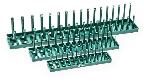 SATA Ablage-Set für Steckschlüsseleinsätze, 3-teilig ST95401 (Steckschlüsseleinsätze Steckschlüsseleinsatzablage Steckschlüsseleinsatzregal Steckschlüsselablage)