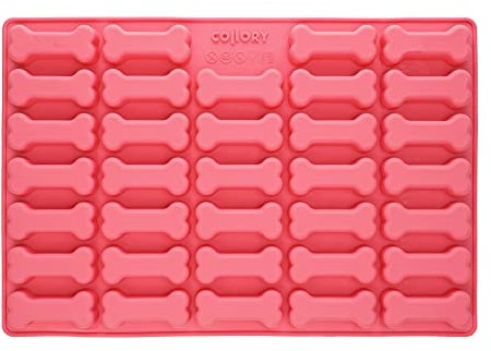 Collory große Knochen (7cm) Silikon Backform, Knochenbackform für Hundekekse und Hundeleckerlies, Pralinenform, Antihaftend und Lebensmittelecht (BPA-Frei)