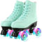 YUDOXN Rollschuhe.Klassische Retro Rollschuhe.Classic Roller, komfortabl LED Rollerskates für Jugendliche und Anfänger.Mädchen. (Blau, 36)