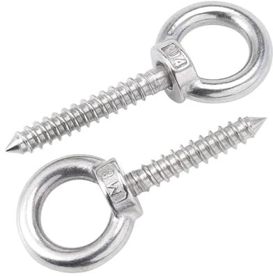 5 pièces M4 - M12 304 acier inoxydable oeil de levage vis anneau boulon à œil anneau boulons d'accrochage, M4