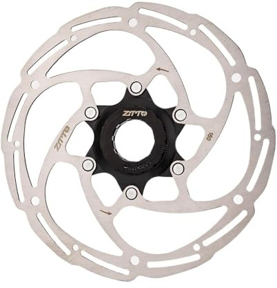Skivbroms, cykelbroms, centerskivlås, rotorer, 203, 180, 160, 140 mm, höghållfasthetsstål, 1,8 mm, passar alla bromsbelägg för MTB, landsvägscykel, bromsskivor (CL-180 mm, svart A)
