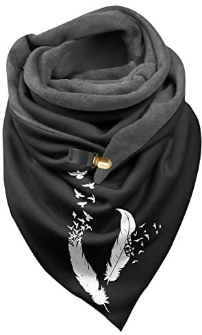 Musselin Halstuch, Dreiecksschal Damen Warm Dreieckstuch ， Schals Bunt Schaltuch Dreieck Schal Festlich Scarf Kuschelig Winterschal Winter Mit Gemustert
