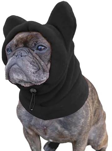 Cagoule Chaude pour Chien, Chapeau d'hiver Chaud pour Chien, Bonnet pour Chien, Chapeau Tricoté avec Oreilles d'ours pour Temps Froid, Écharpe Cache-Cou pour Petit Et Moyen Animal