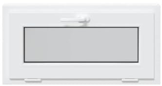 vidaXL RISOR Egress Basement Window 80x40 cm PVC Triple Glazing White Tilt Function