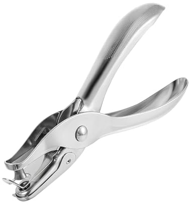 Small Hole Punch, 3mm Mini Single Hole Punch for Crafting, Office, Classroom, Paper, Cardstock, Thin Leather