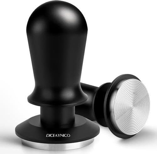 Diceaynico Coffee Tamper 58.35mm - with Sound Feedback 30lb Spring-Loaded Tamper Barista Espresso Tamper Anti-Tilt Base, Ergonomic Handle, 304 Stainless Steel