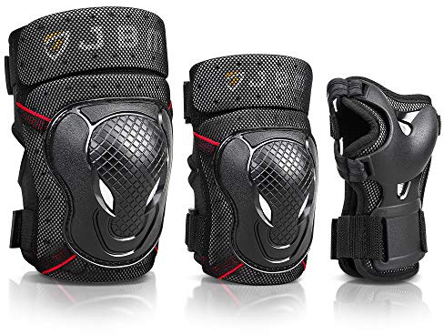 JBM Kids Child 3-8 Years Bike Knee Pads and Elbow Pads with Wrist Guards Protective Gear Set for Biking, Riding, Cycling Scooter, Skateboard