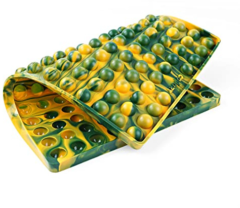 Collory® bakmatta hundkakor för stora HALVKULOR (2 cm Ø) godis, silikon bakform, bakunderlag för bakplåt, dietmatta, värmebeständig, livsmedelssäker & BPA-fri
