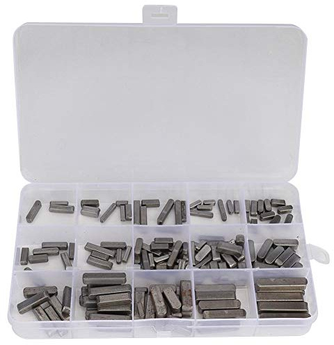 tanus 140pcs Parallel Drive Shaft Key Square Parallel Wrench Round Tip Feather Wrench Parallel Keys