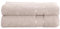 Mixibaby 2er Set Gästetuch Handtuch Duschtuch Badetuch Saunatuch Frottee Baumwolle 500gsm, Größe:Gästetuch 30x50cm, Farbe:Beige