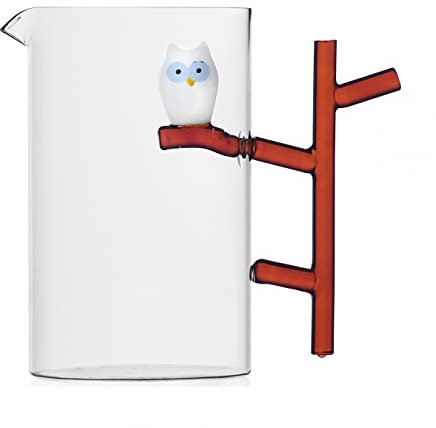 Ichendorf Brocca Animal Farm Gufo su Ramo in Vetro