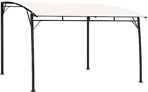 vidaXL Paviljong 3x3x2,55 m gräddvit
