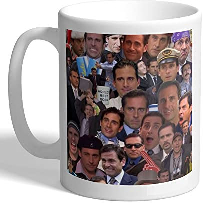 I Love Mugs - The Many Faces of Michael Scott - Steve Carell - The Office - Mug, Ceramic, 11fl.oz.