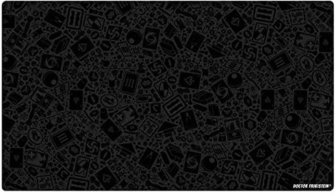 Doctor Frikistein Neoprene Play Mat | Tapete especializado para Juegos de Mesa, Dados y Cartas | 140 x 80 cm | Impermeable, Antideslizante y Enrollable (Gaming (Black))