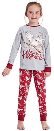 Harry Potter Pigiama personalizzato per ragazze e ragazzi, pigiama con personaggi Back to Hogwarts, Harry Potter - Torna a Hogwarts, 12-13 Years