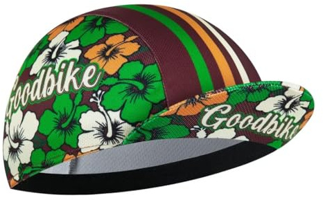 Corsehild cykelmössa för män och kvinnor – cykelhatt under hjälm – polyester andningsbar svettabsorberande, Flo-8, one size