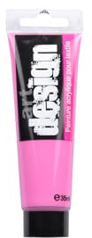 Homéa, Peinture Textile Rose Fonce 35Ml