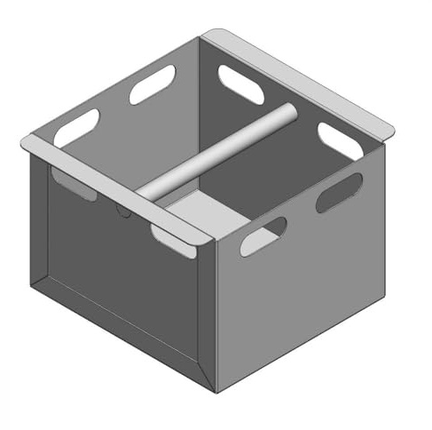 Aschekasten - Passend für Hark Kaminöfen inkl. Modellübersicht - Aschkasten aus verzinktem Stahlblech - feuerfest & hitzebeständig - Aschekästen Stahl [200x181x143 mm]