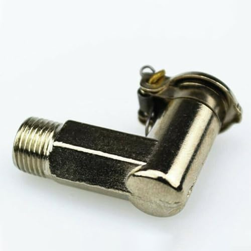 1 couvercle de tasse d'huile CNC pour fraiseuses Bridgeport – Filetage M6 M8 1/8, coude rabattable en cuivre à angle droit en forme de L compatible avec les pièces CNC GITS (M8)