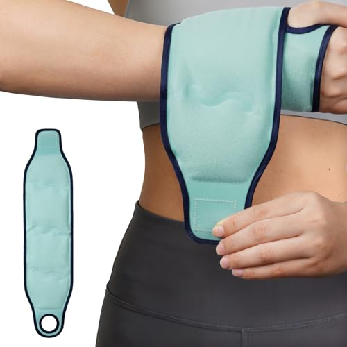 Fefod Bolsa de Hielo para Muñeca, 1 PCS Bolsa de Gel para la Manos Reutilizable con Correas Ajustables, Paquete de Hielo de Gel, Ambidextro Bolsa de Gel Frío o Calor para Lesiones las Manos y Esguince