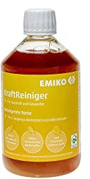 EMIKO Detergente 500 ml, potente pulizia biologica per tutta la casa, con maggiore percentuale di estratto di noce di lavaggio, aceto e alcool
