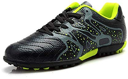 Chaussures de football, respirantes, unisexe pour enfants, Noir , 32 EU