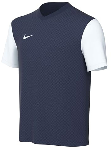 Nike Unisex Kids Jersey Y Nk DF Tiempo Prem II JSY SS, Midnight Navy/White/White, Dh8389-410, S