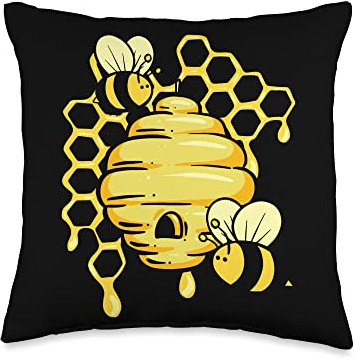 Honey Bees Honeybees Pollinator Beekeeper Beehive Throw Pillow