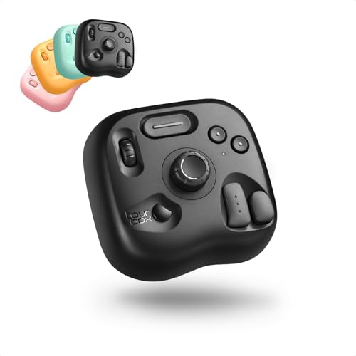 TOUR BOX Lite Bluetooth – Clavier d’Édition Compact, Pavé de Dessin pour Artistes, Compatible Clip Studio Paint et Plus, Contrôleur Créative avec Logiciel Personnalisable, sans Fil (Noir)