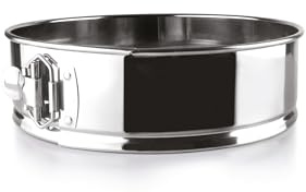 IBILI - Molde Desmontable Redondo 24 x 24 x 6,5 cms, Acero Inoxidable 18%