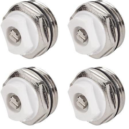 4 Pcs Manual Radiator Air Vent Bleed Plug Valve 1/2 BSP