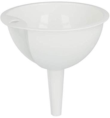 Metaltex Embudo PLÁSTICO Ø12 CMS, Blanco, 12 cm, 184012