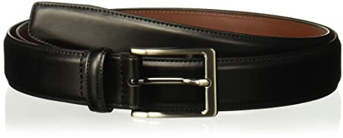 Perry Ellis Men's Portfolio Amigo Leather 1.25 Width Dress Belt (Available in Big & Tall), Black, 36
