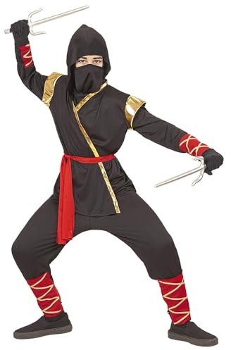 W WIDMANN MILANO Party Fashion - Costume enfant Ninja, guerrier japonais, combattant, déguisements de carnaval