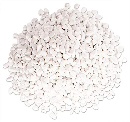 Brynnberg Pietre Ghiaia Decorativa Sassi Decorativi Ciottoli Giardino e Interni (Bianco, 25Kg)