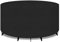 PATIO PLUS großer runder Gartentisch Möbel Abdeckung 420D im Freien Patio rundes Set für Stuhl Set wasserdicht Heavy Duty Garten Abdeckungen 180x80cm,Schwarz