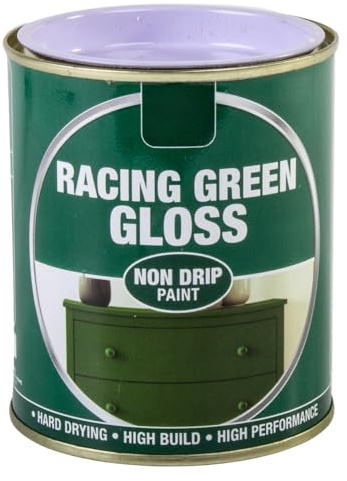 Inspired Essentials 300ml Non Drip Paint Tin Exterior Interior Hard Drying Performance Multi-Purpose Tin for Metal, Wood, Plastic, Walls with Perfect Finish (1, Racing Green Gloss)